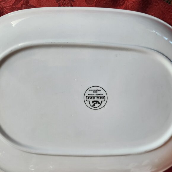 Big Sky Carvers Ceramic Platter – Black Bear Family Scene – 2009 - Picture 4 of 4